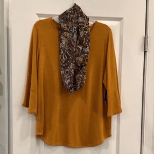 APT.9 Tunic With Scarf NWT